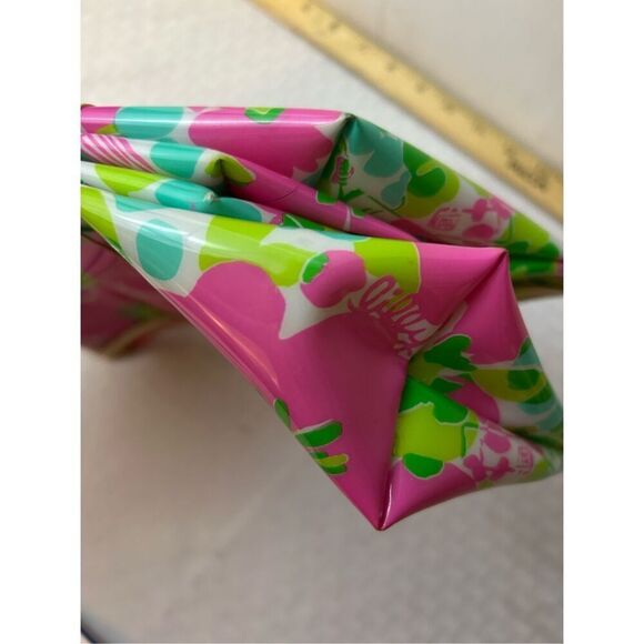 3 Lilly Pulitzer cosmetic vinyl zipper bag 10"x6" - Picture 4 of 4